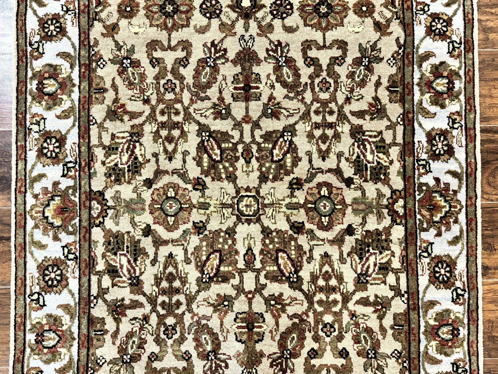 Pak Persian Rug 4x6, Floral Allover Vintage Oriental Carpet, Handmade Wool Rug by Jewel Rugs