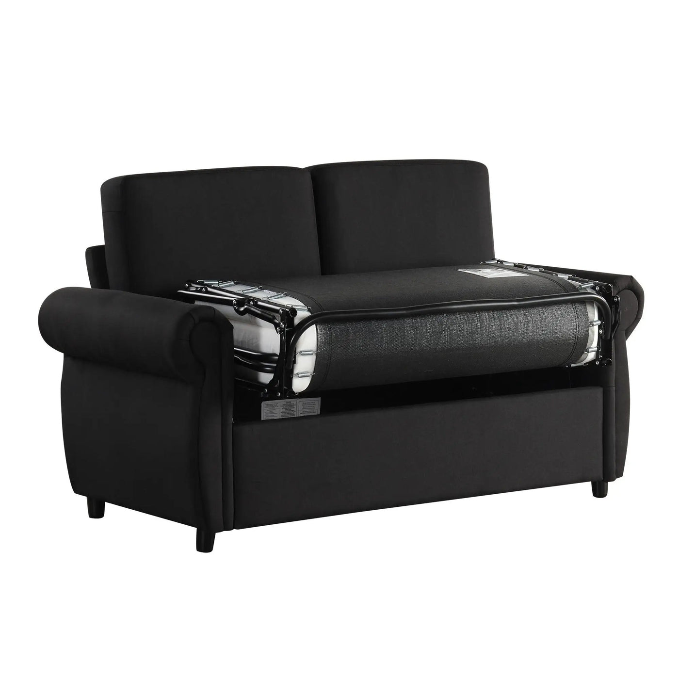 Pull Out Sofa Bed Loveseat Sleeper With Twin Size Memory Mattress With Two USB Ports For Living Room Spaces by HouseOfZazla
