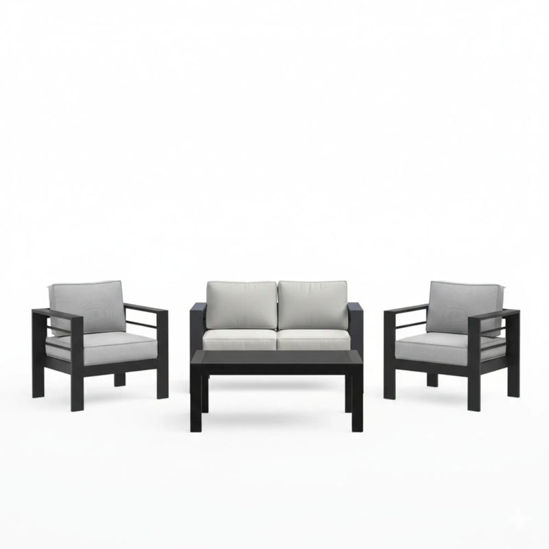 Outdoor Patio Set With All-Weather Thick Cushions by HouseOfZazla