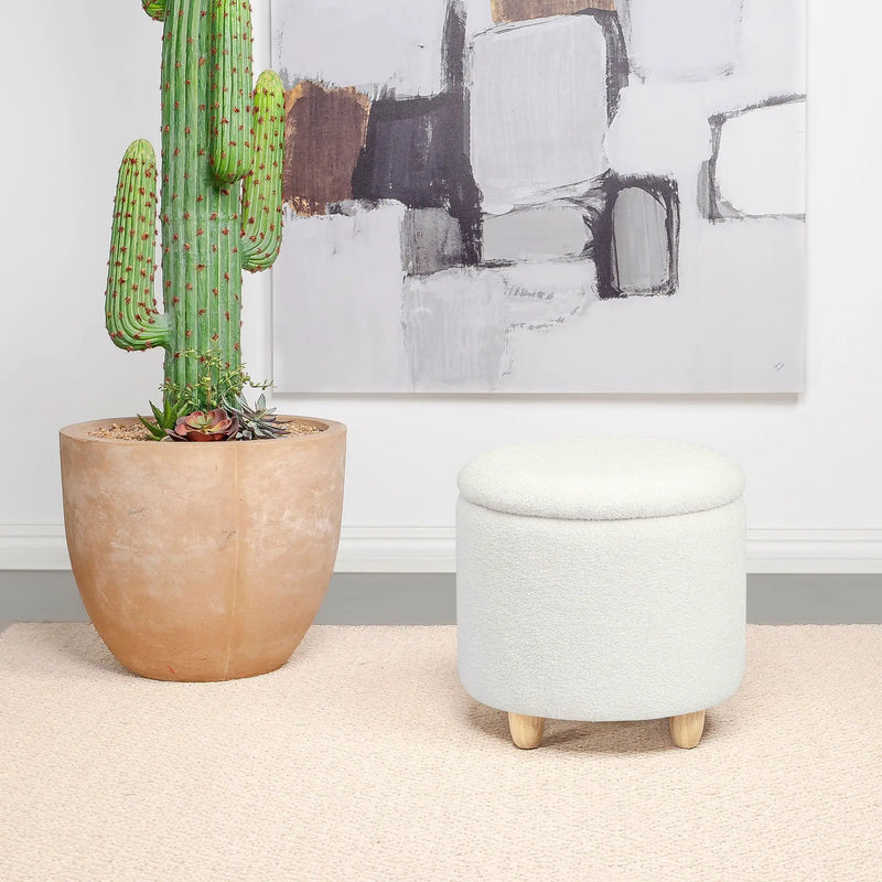 Corvair - Round Storage Ottoman by HouseOfZazla