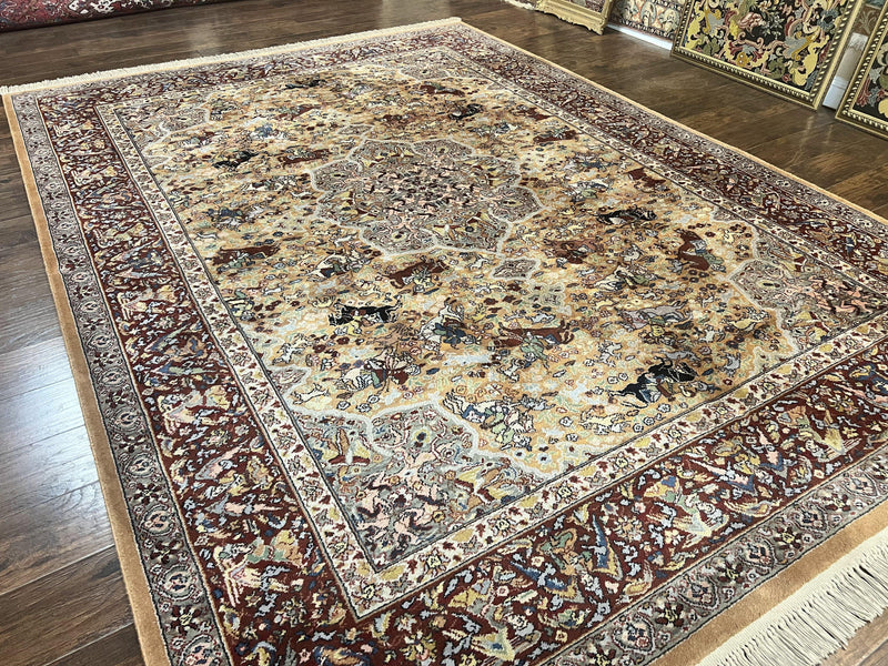 Karastan Rug 8.8 x 12 Persian Hunting Rug #723, Wool Pile by Jewel Rugs