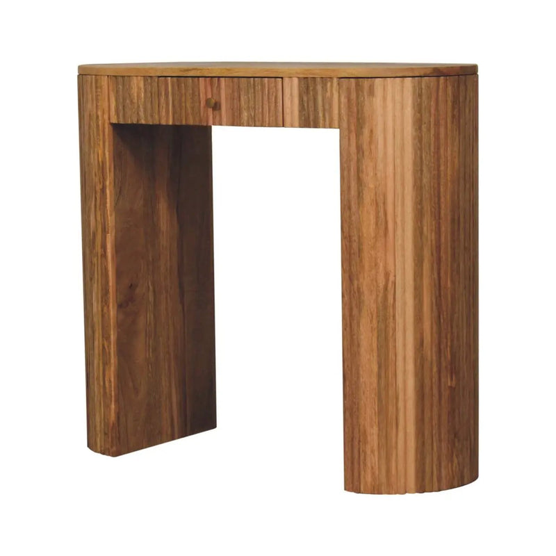 Solid Wood Soba Straight Console Table, 1-Drawer by HouseOfZazla