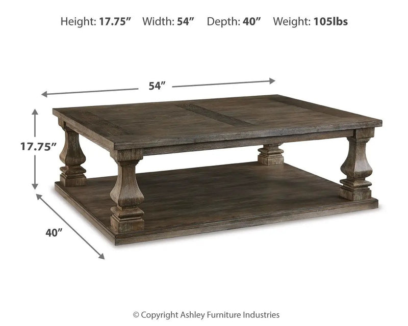Johnelle - Rectangular Cocktail Table - Gray by Unique Piece Furniture