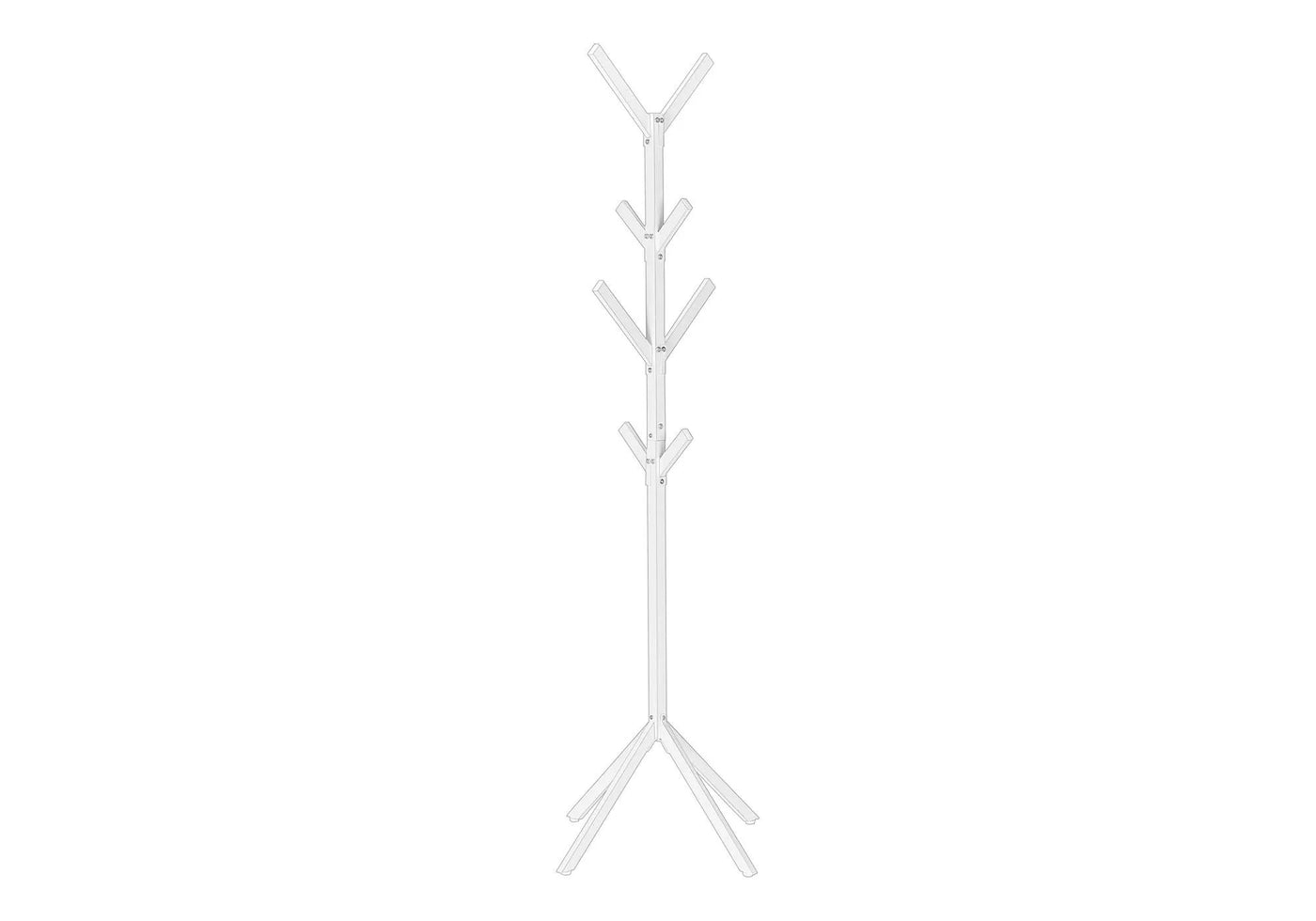 Coat Rack, Hall Tree, Freestanding, 8 Hooks, Entryway, Contemporary & Modern by HouseOfZazla