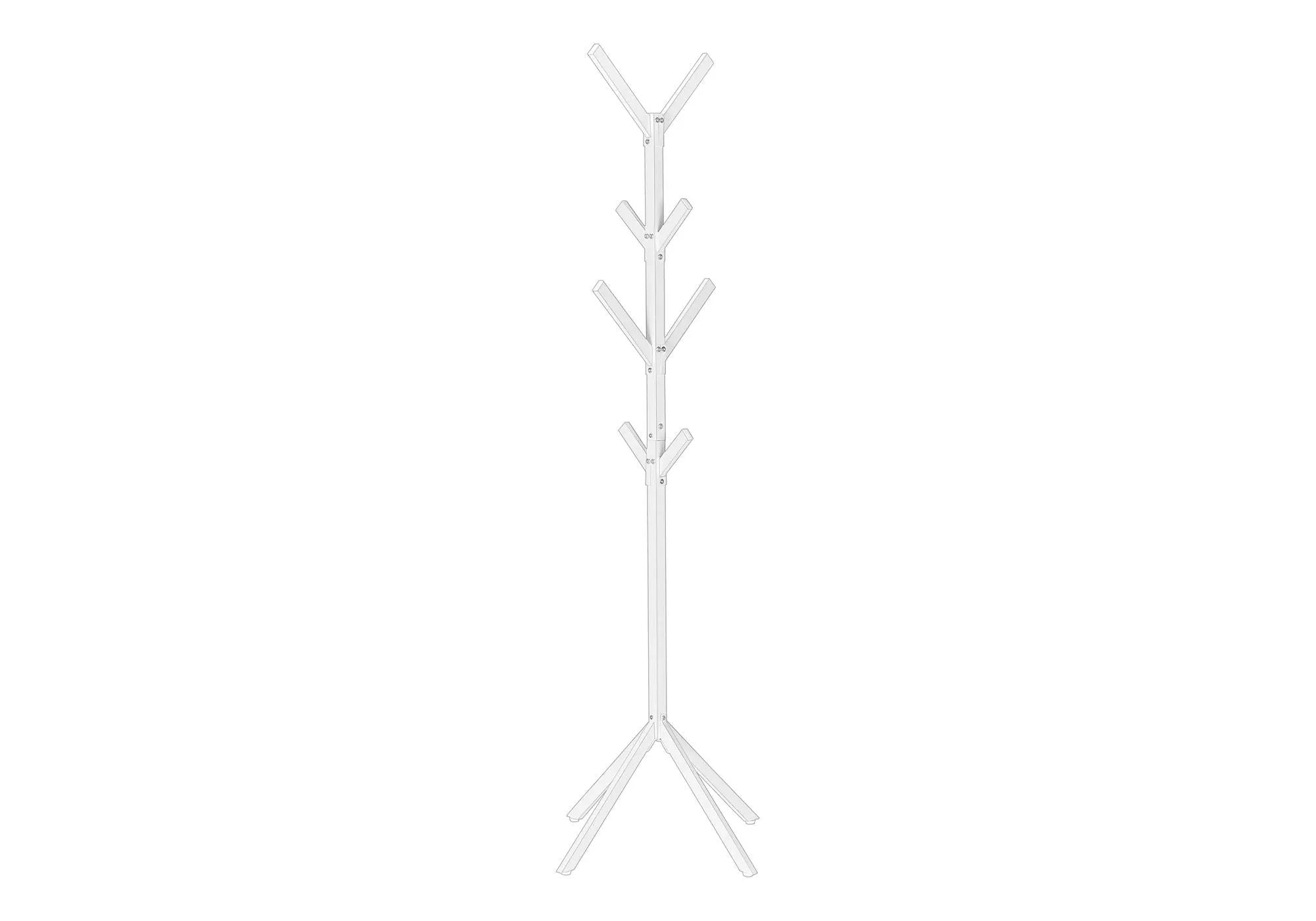 Coat Rack, Hall Tree, Free Standing, 8 Hooks, Entryway, Contemporary & Modern by Unique Piece Furniture