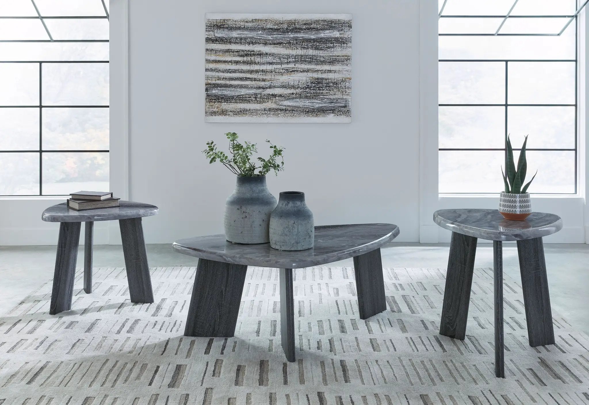 Bluebond - Occasional Table Set (Set of 3) - Gray by Unique Piece Furniture