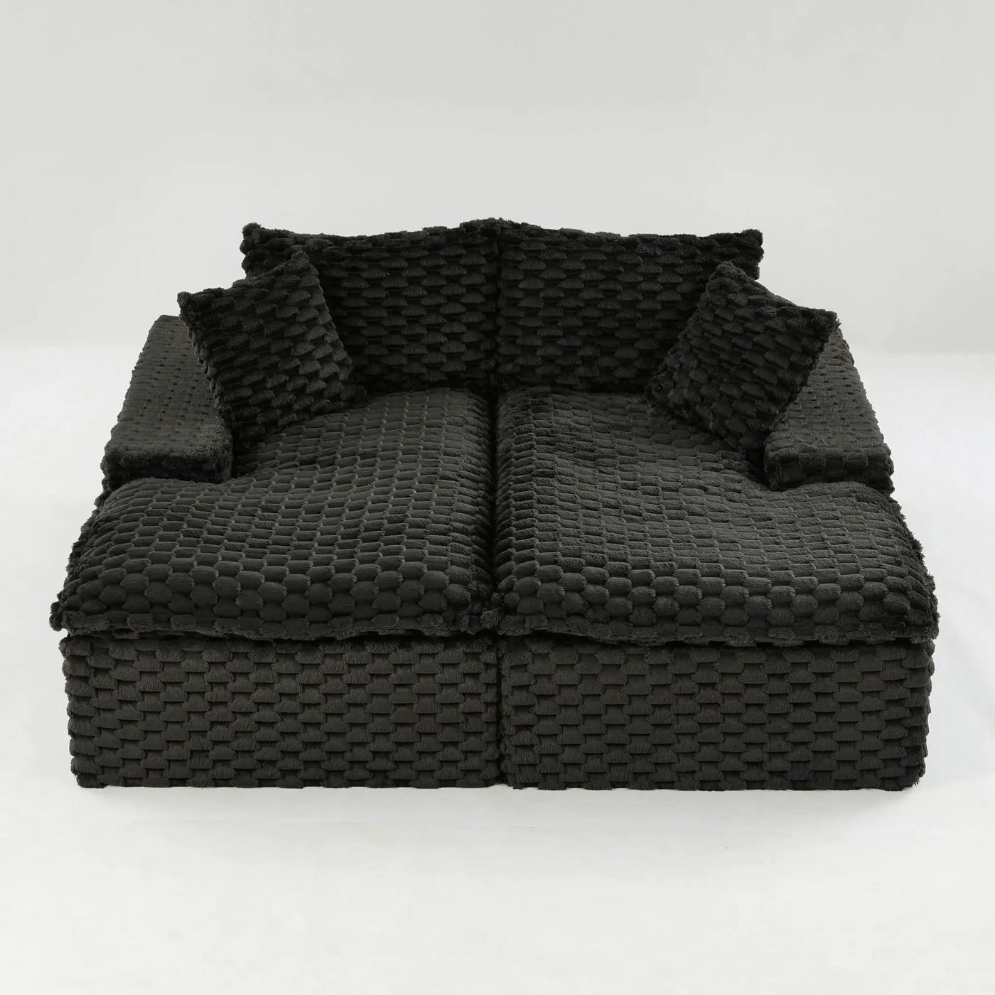 Double Chaise Lounge With Full Compressed Sponge by HouseOfZazla