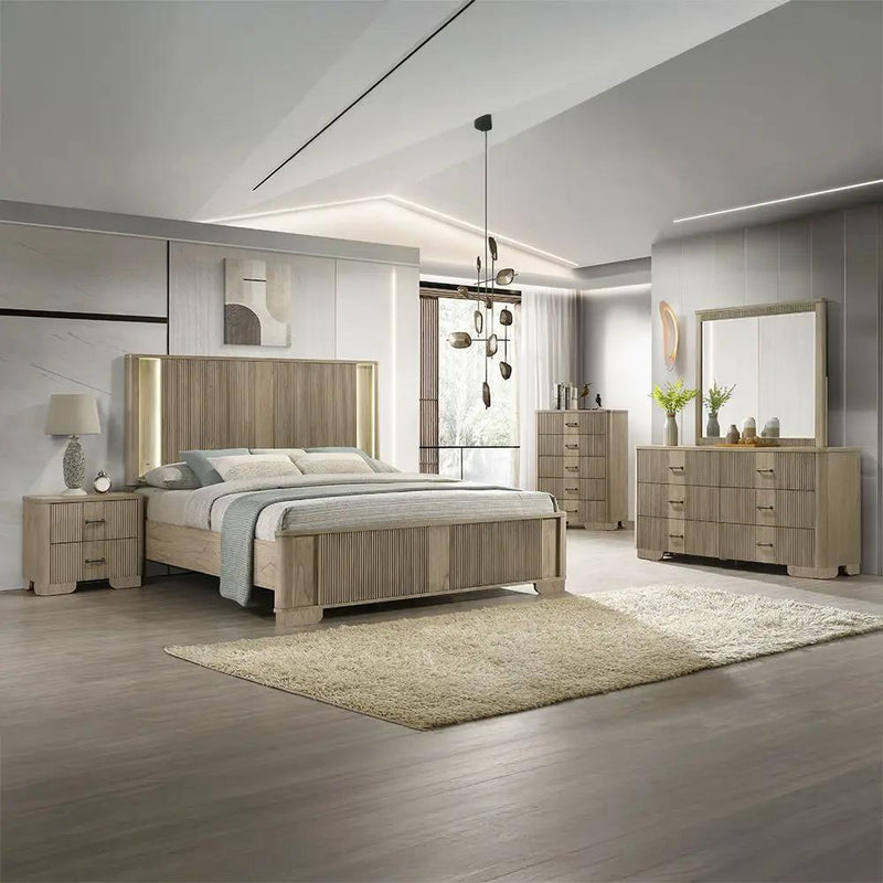 Lakkari - Nightstand - Antique Oak by Unique Piece Furniture