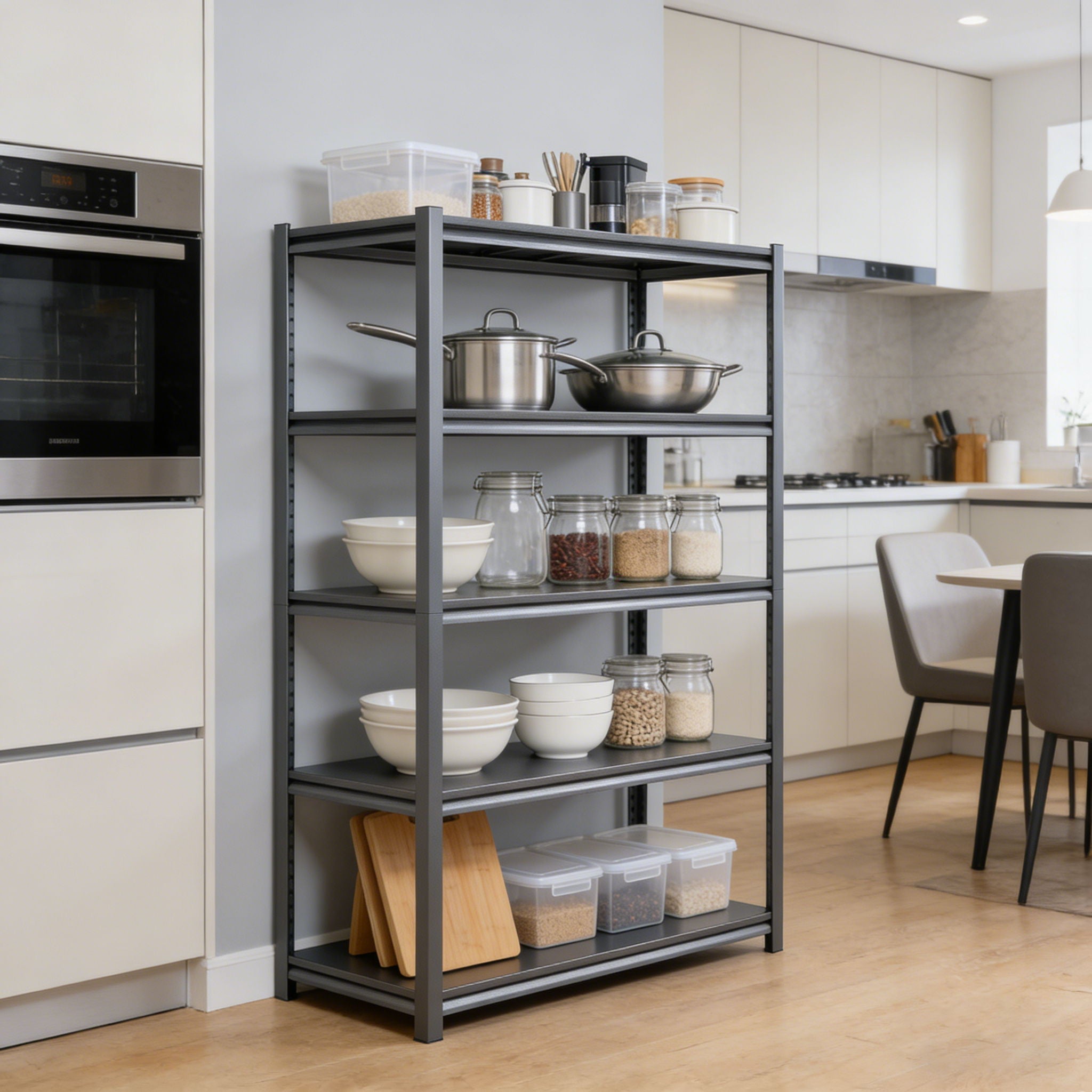 5 Tier Heavy Duty Shelving Unit Adjustable Shelving Units by HouseOfZazla