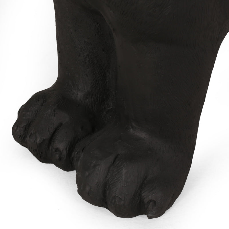 MGO Dog Bench - Outdoor Labrador Design, Matte Black by HouseOfZazla