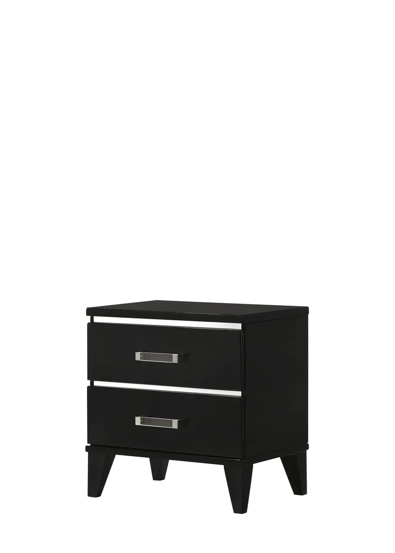 Chelsie - Nightstand - Black by HouseOfZazla