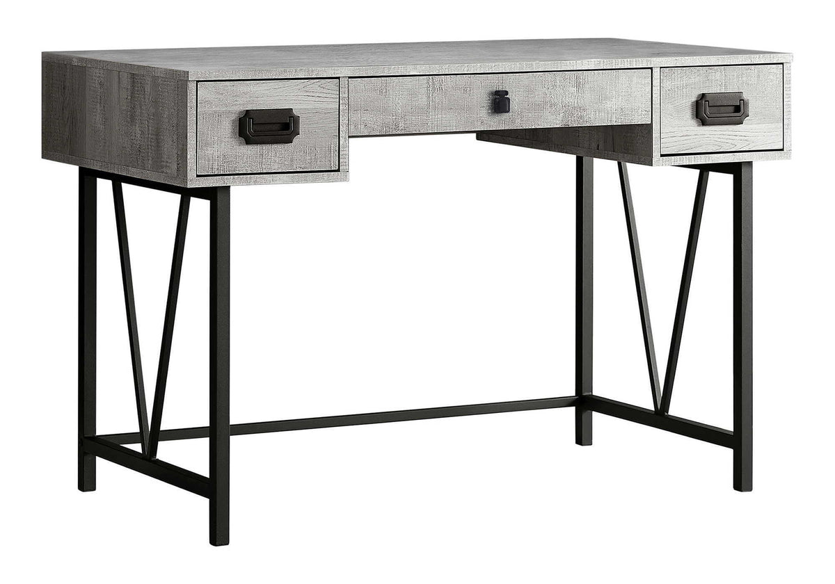Transitional Computer Desk with Storage Drawers - Light Brown, Dark Gray, or Dark Brown, photo 3 of 12