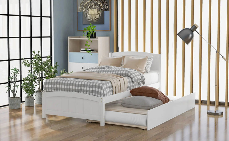 Platform Bed & Headboard, Footboard And Wood Slat Support by HouseOfZazla