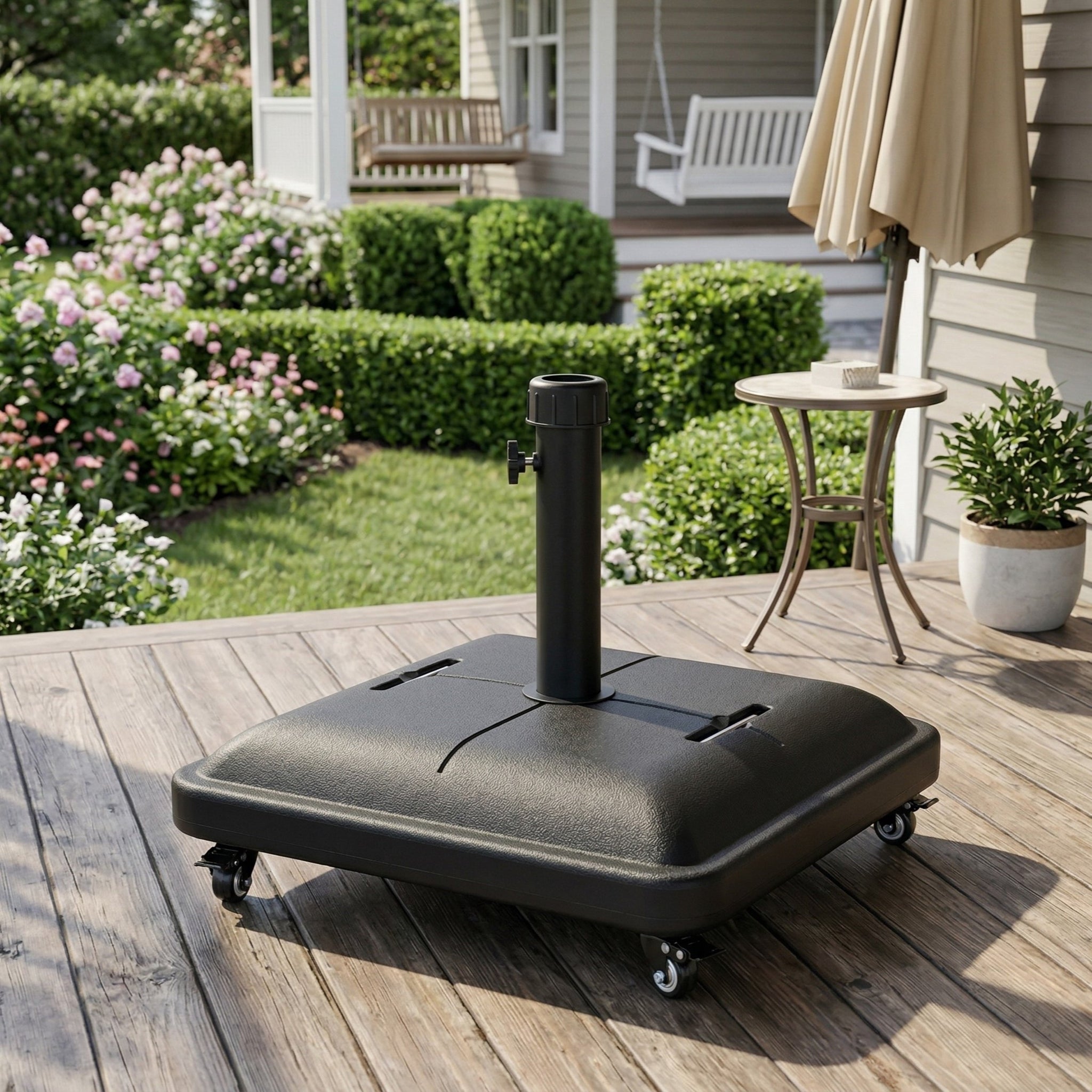 Halea Outdoor 90-Pound Square Umbrella Base by HouseOfZazla
