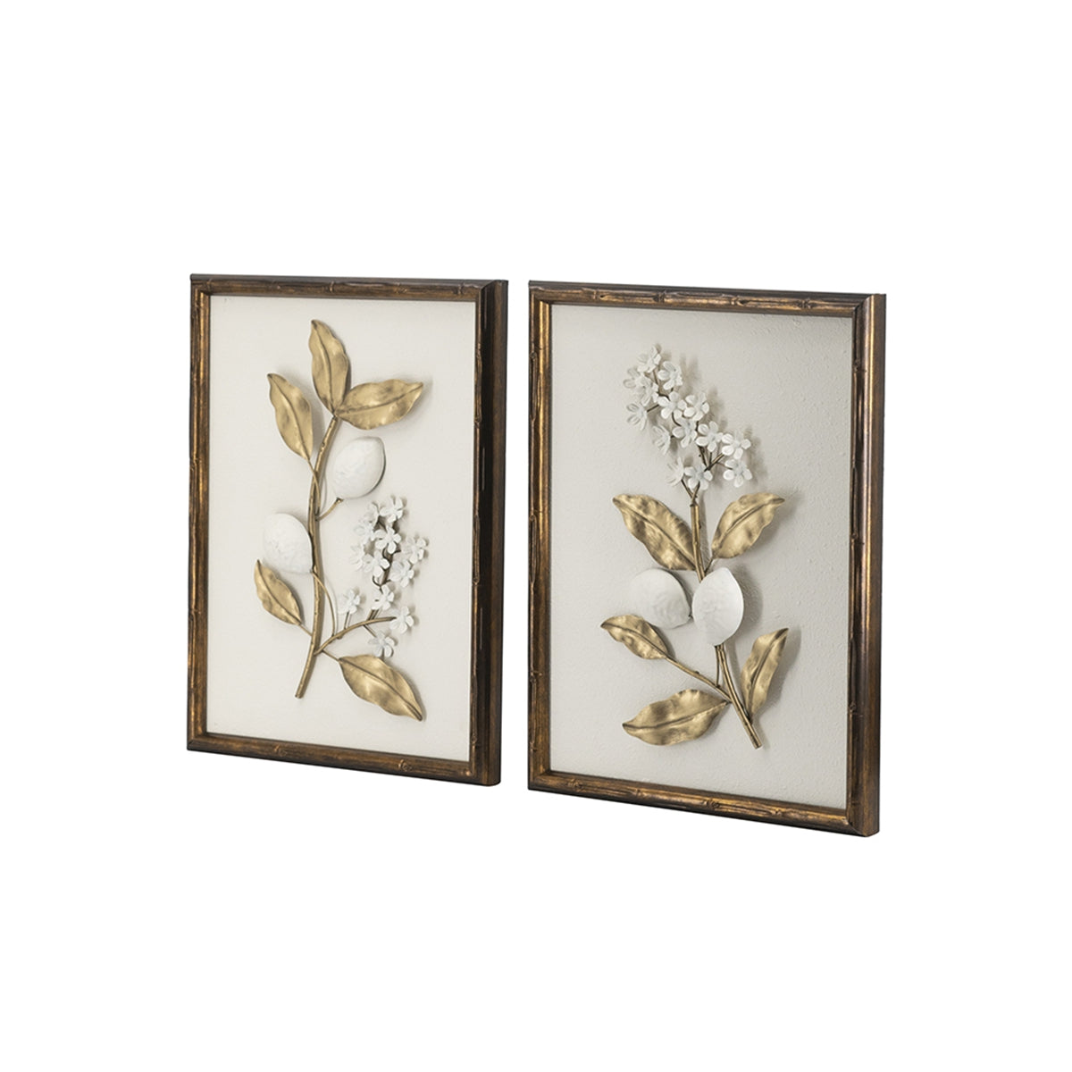 Set of 2 Distressed Brown Frame Decorative Accessories by HouseOfZazla