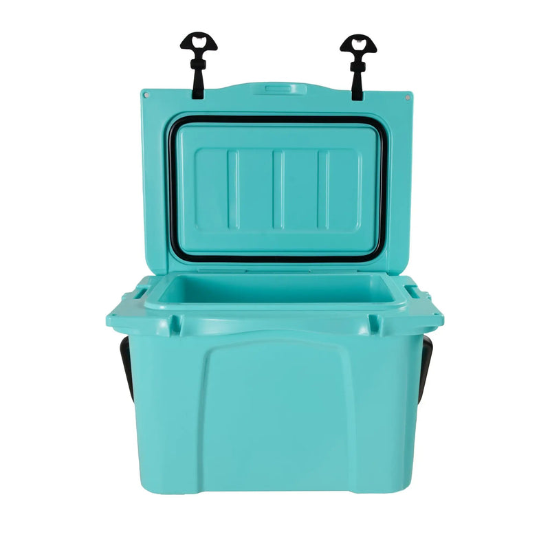 25QT Portable Cooler, Insulated Hard Cooler with Bottle Opener and Cup Holder by HouseOfZazla