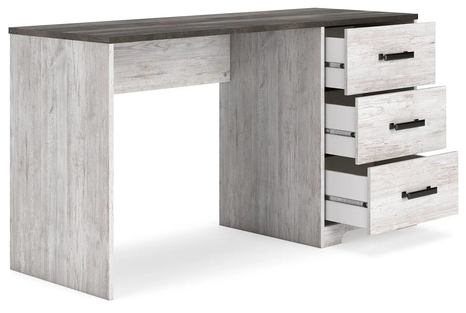 Shawburn - Home Office Desk - White / Dark Charcoal Gray by Unique Piece Furniture