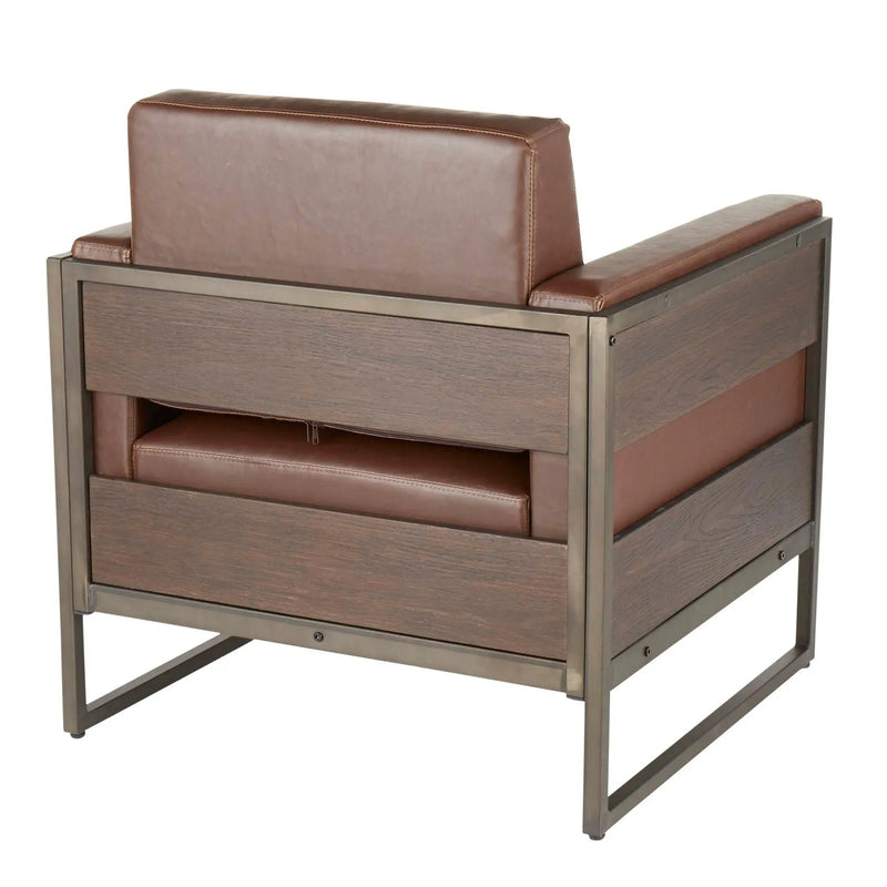 Drift - Industrial Lounge Chair - Espresso by HouseOfZazla