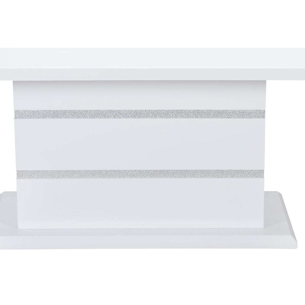 Ariya Dining Table with High Gloss Finish - Dark Gray or White, photo 9 of 11