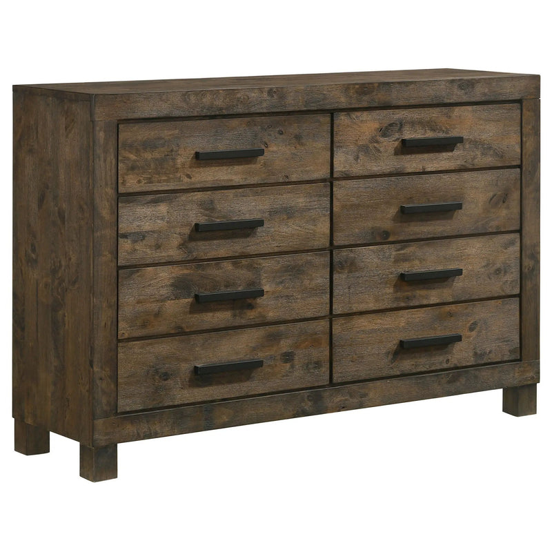 Woodmont 8-drawer Dresser Rustic Golden Brown by Unique Piece Furniture