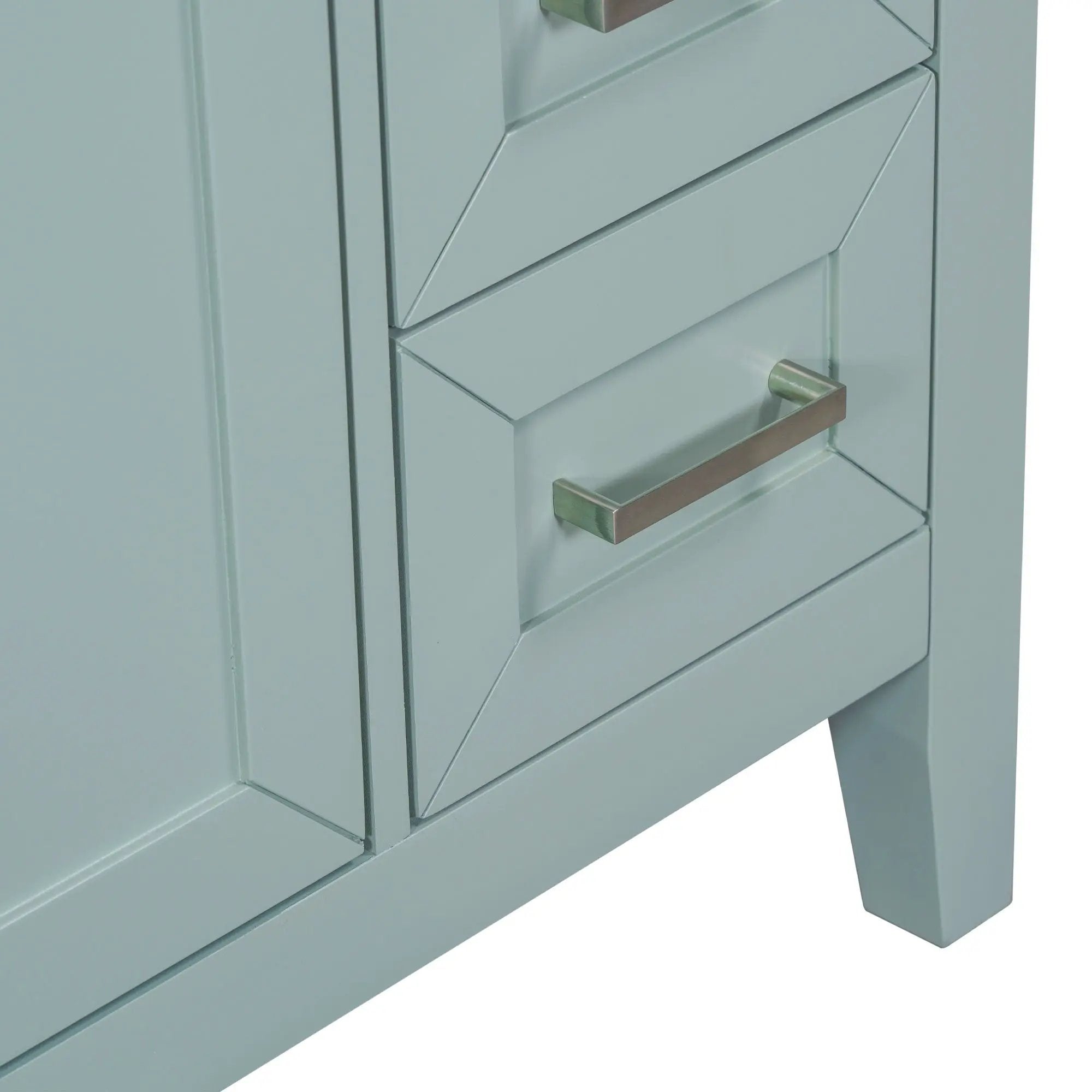 30" Bathroom Vanity Without Sink, Cabinet Base Only, Bathroom Cabinet With Drawers - Green by HouseOfZazla