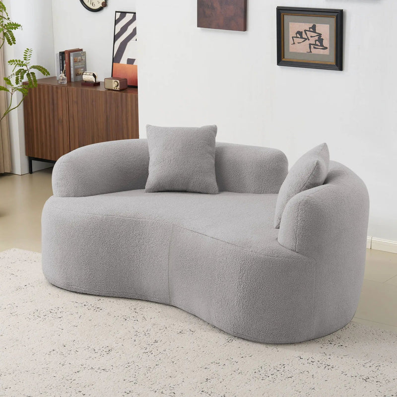 Modern Curved Loveseat by Unique Piece Furniture
