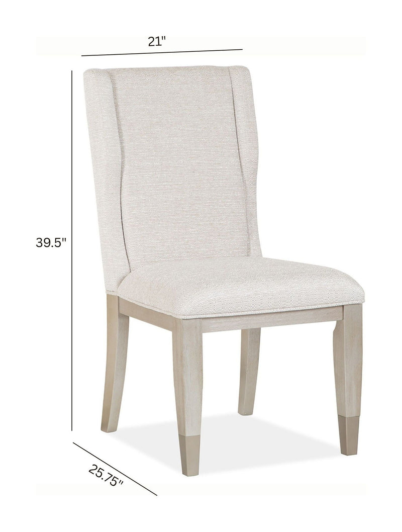 Lenox - Upholstered Host Side Chair (Set of 2) - Warm Silver, photo 5 of 7