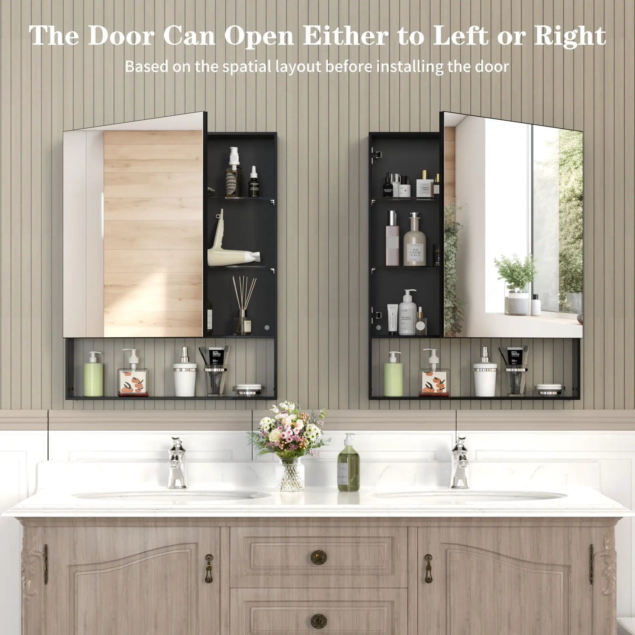 Medicine Cabinet With Mirror For Bathroom by Unique Piece Furniture