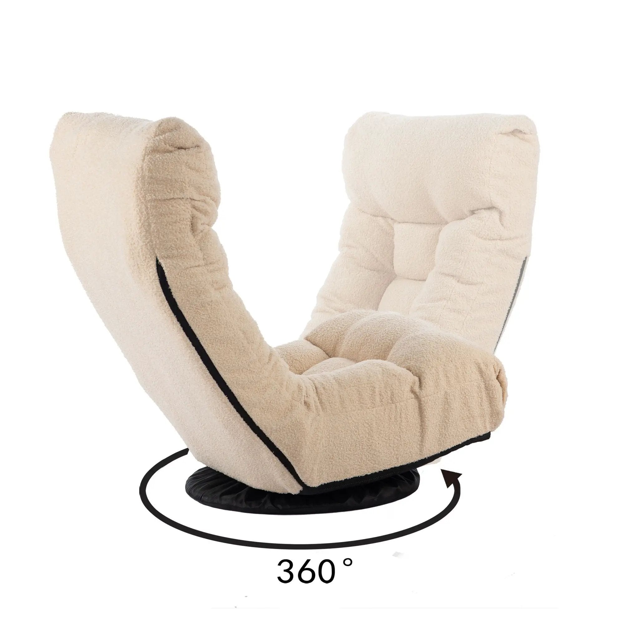 Adjustable Japanese Reclining Floor Chair Sofa With Metal Frame For Living Room by HouseOfZazla