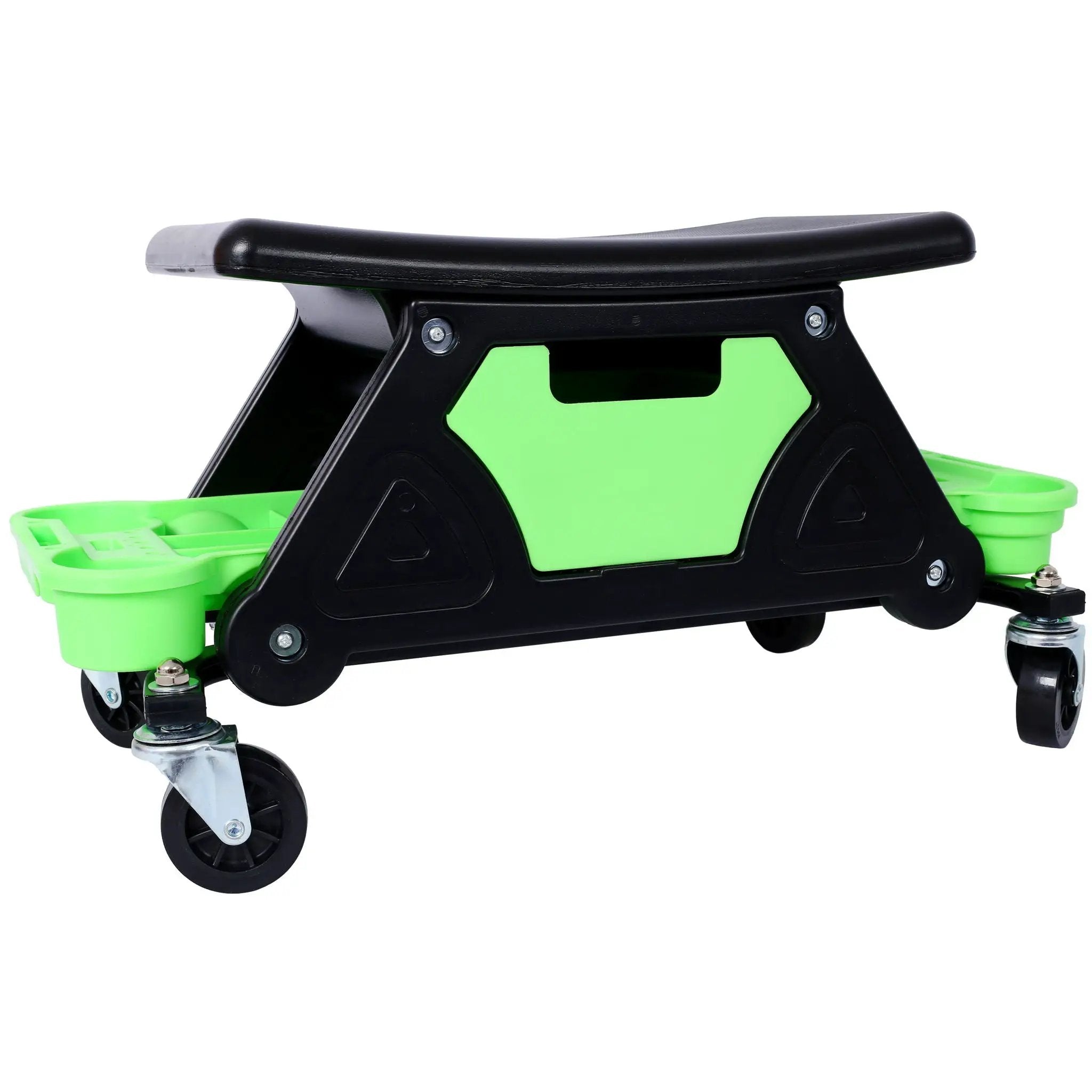 Heavy Duty Mechanic Stool With Tool Storage 300 Lbs Capacity Hdpe - Green by HouseOfZazla