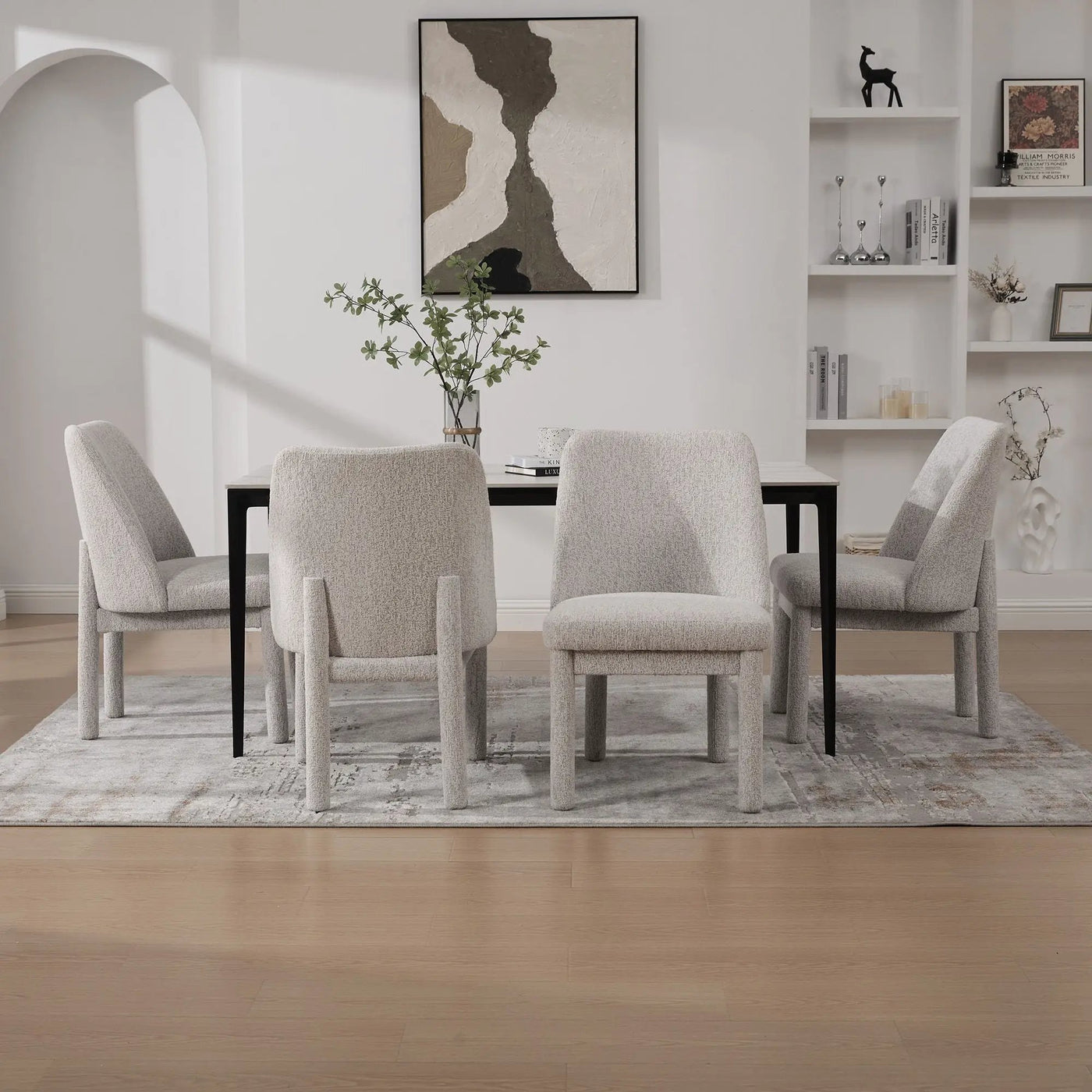 Wide Minimalist Dining Chair by HouseOfZazla