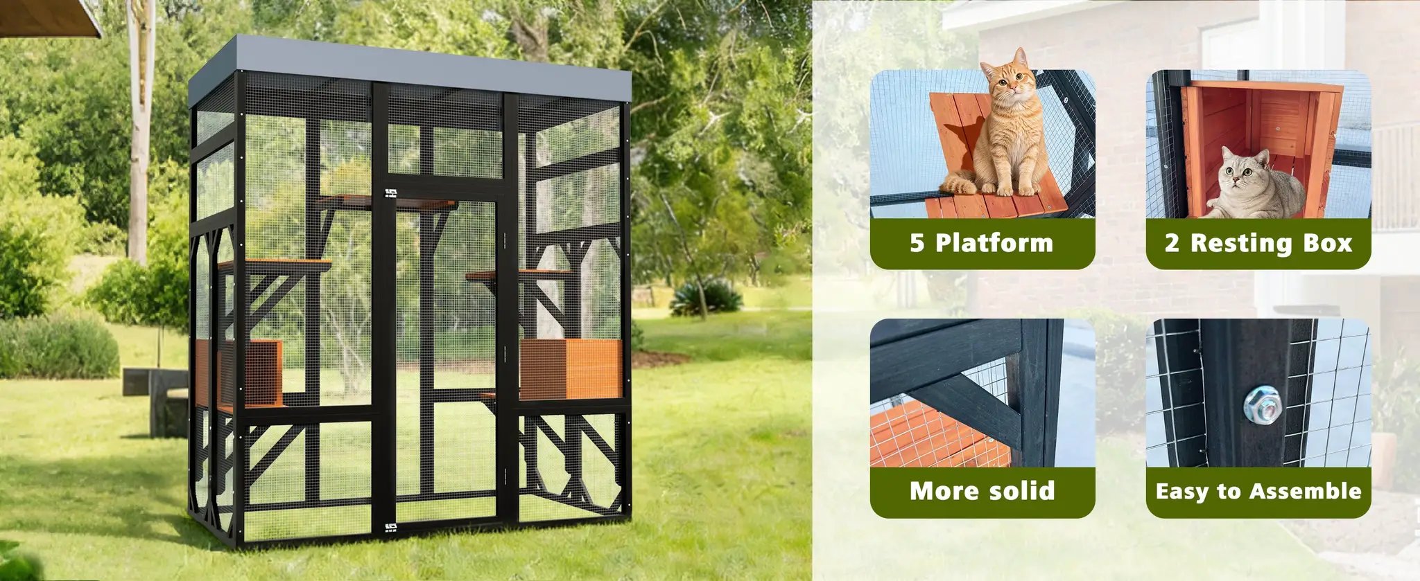 62.6" Solid Wood Pet Enclosure by HouseOfZazla
