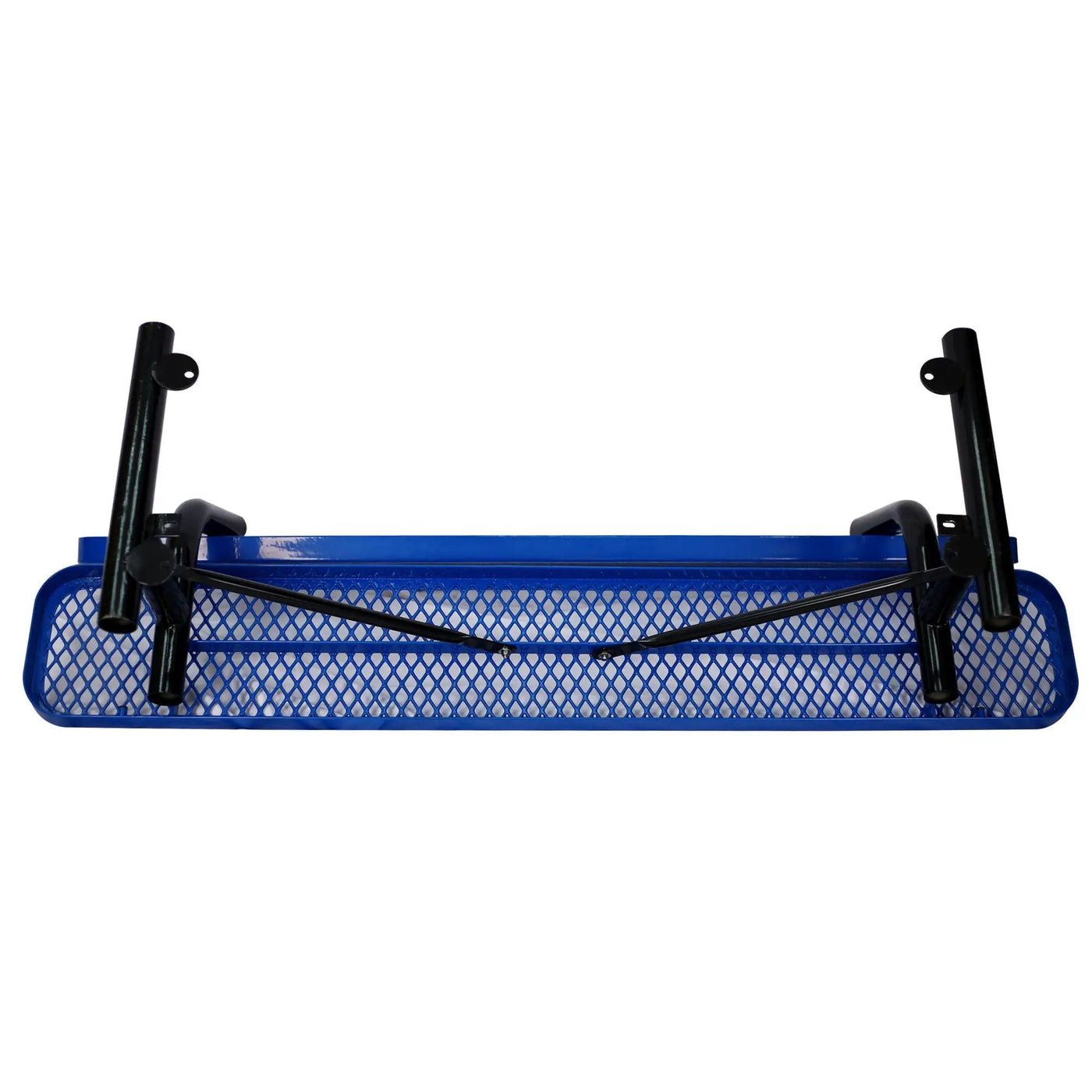 6' Outdoor Steel Bench With Backrest by HouseOfZazla