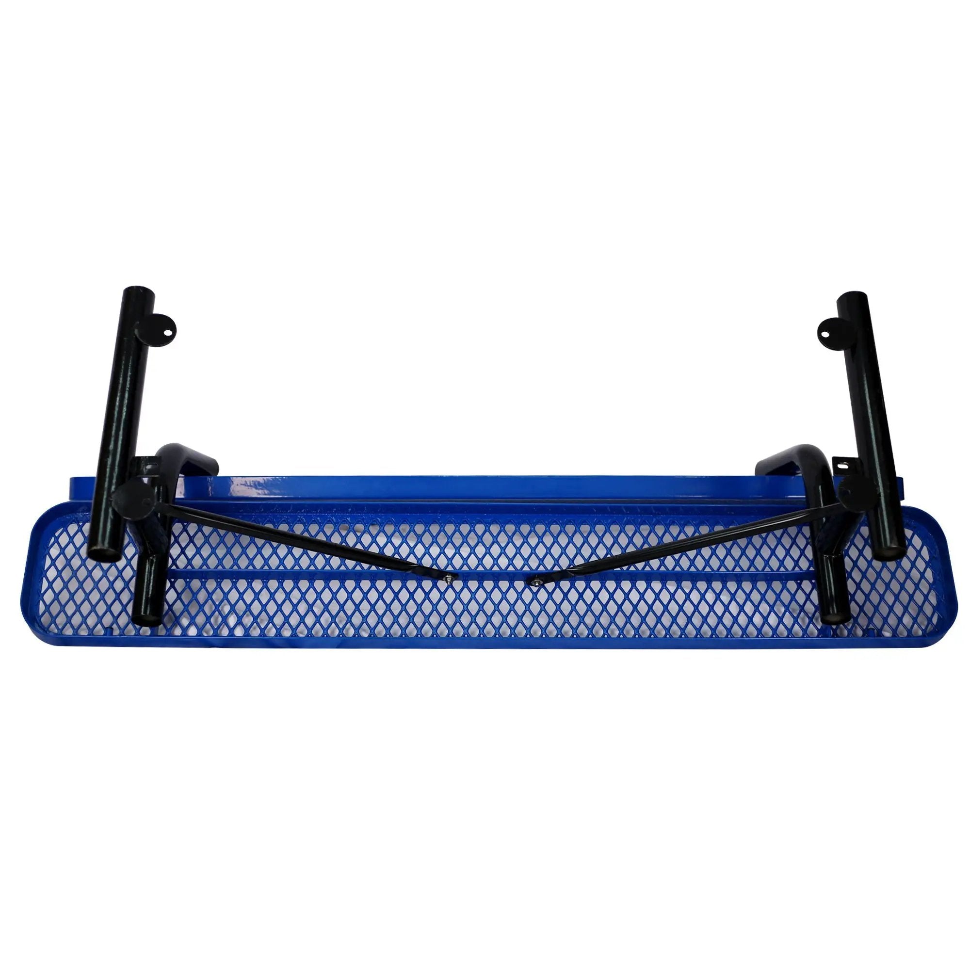 6' Outdoor Steel Bench With Backrest by HouseOfZazla