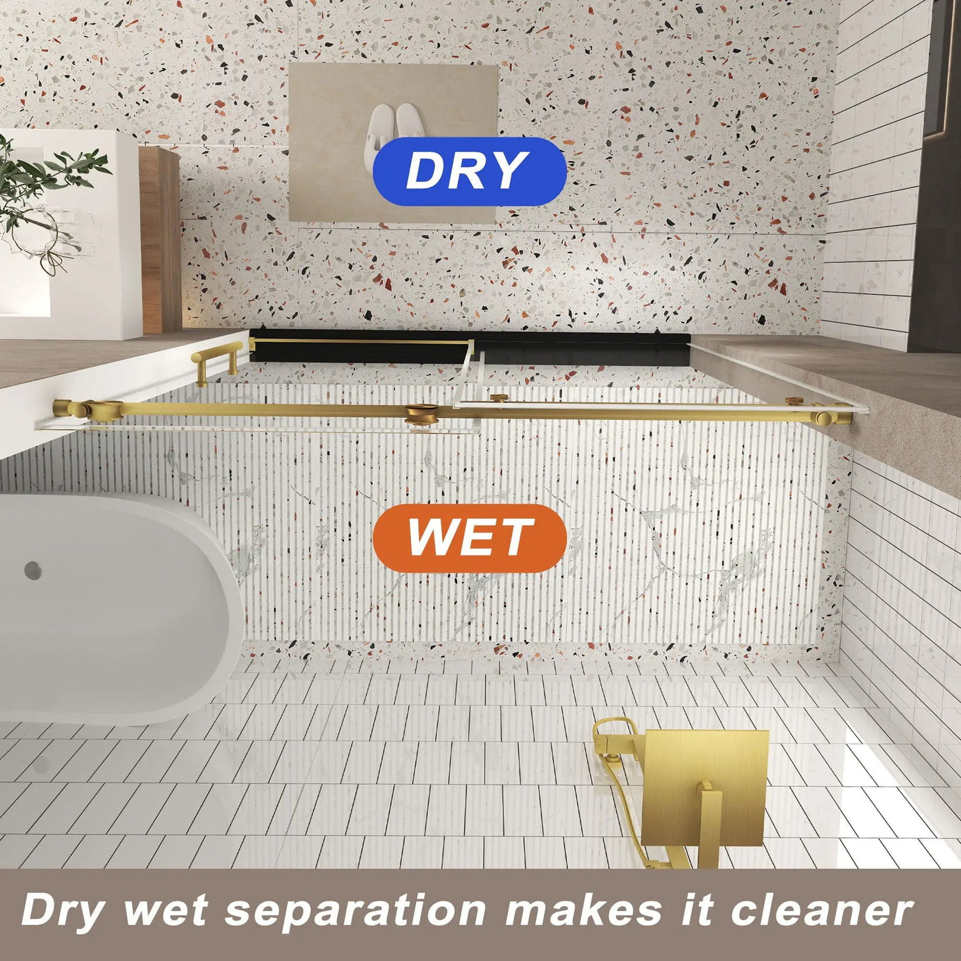 Frameless Shower Door, Smooth Sliding Tracks by HouseOfZazla