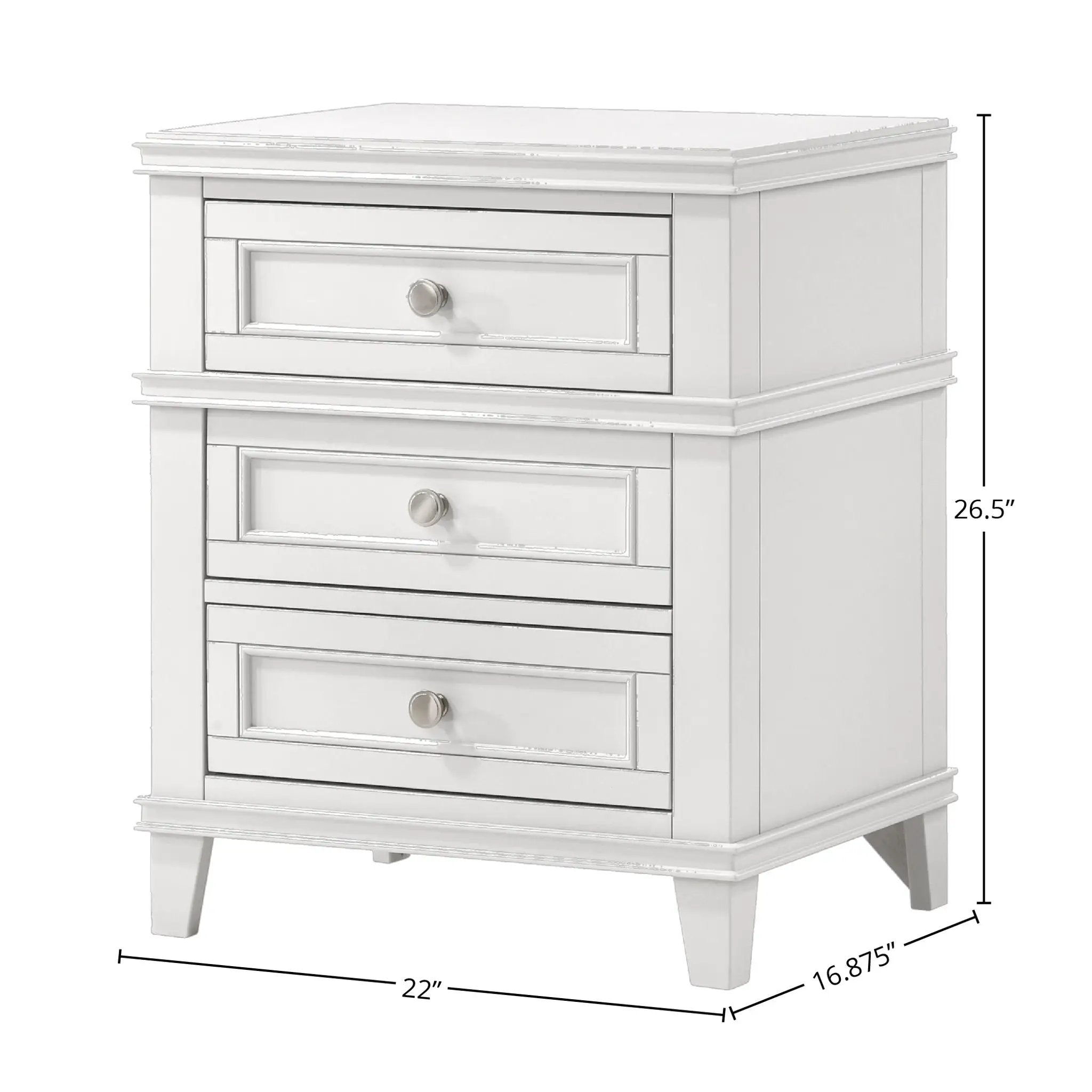 3 Drawer Nightstand With USB by Unique Piece Furniture
