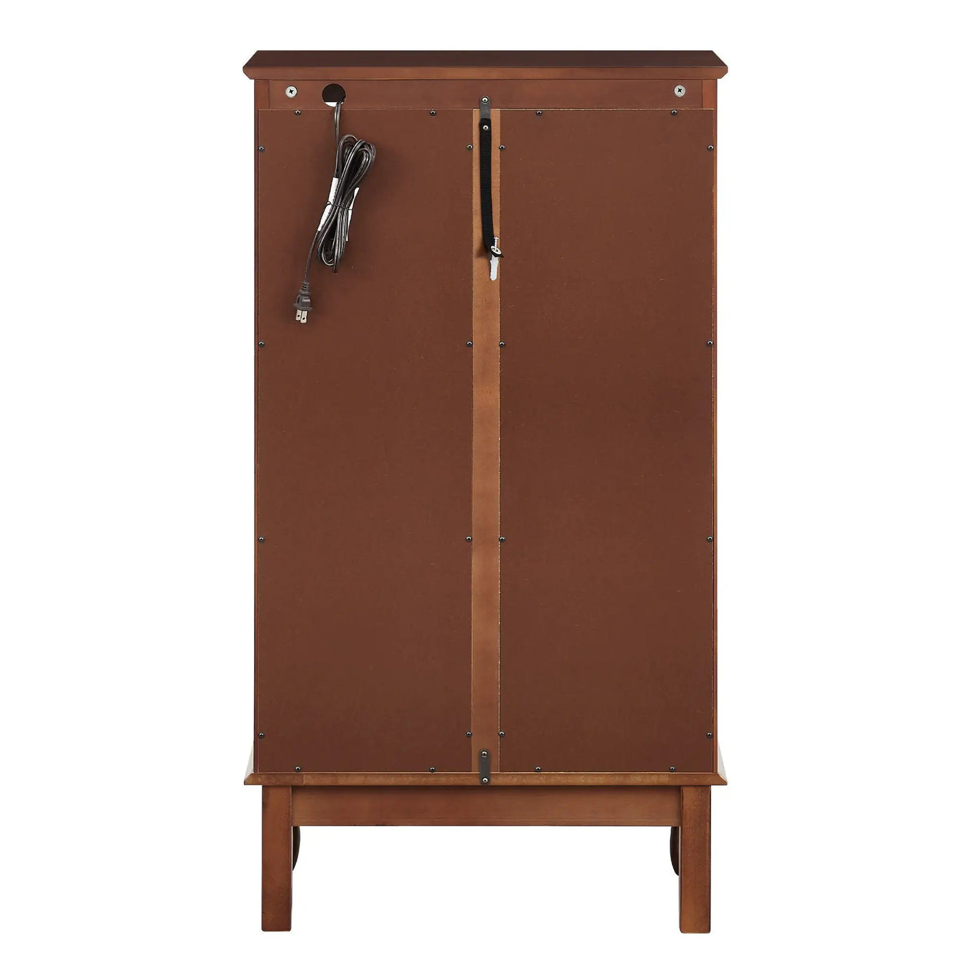 Curio Cabinet Lighted Curio Diapaly Cabinet With Adjustable Shelves And Mirrored Back Panel, Tempered Glass Doors (3 Tier), (E26 Light Bulb Not Included) by HouseOfZazla