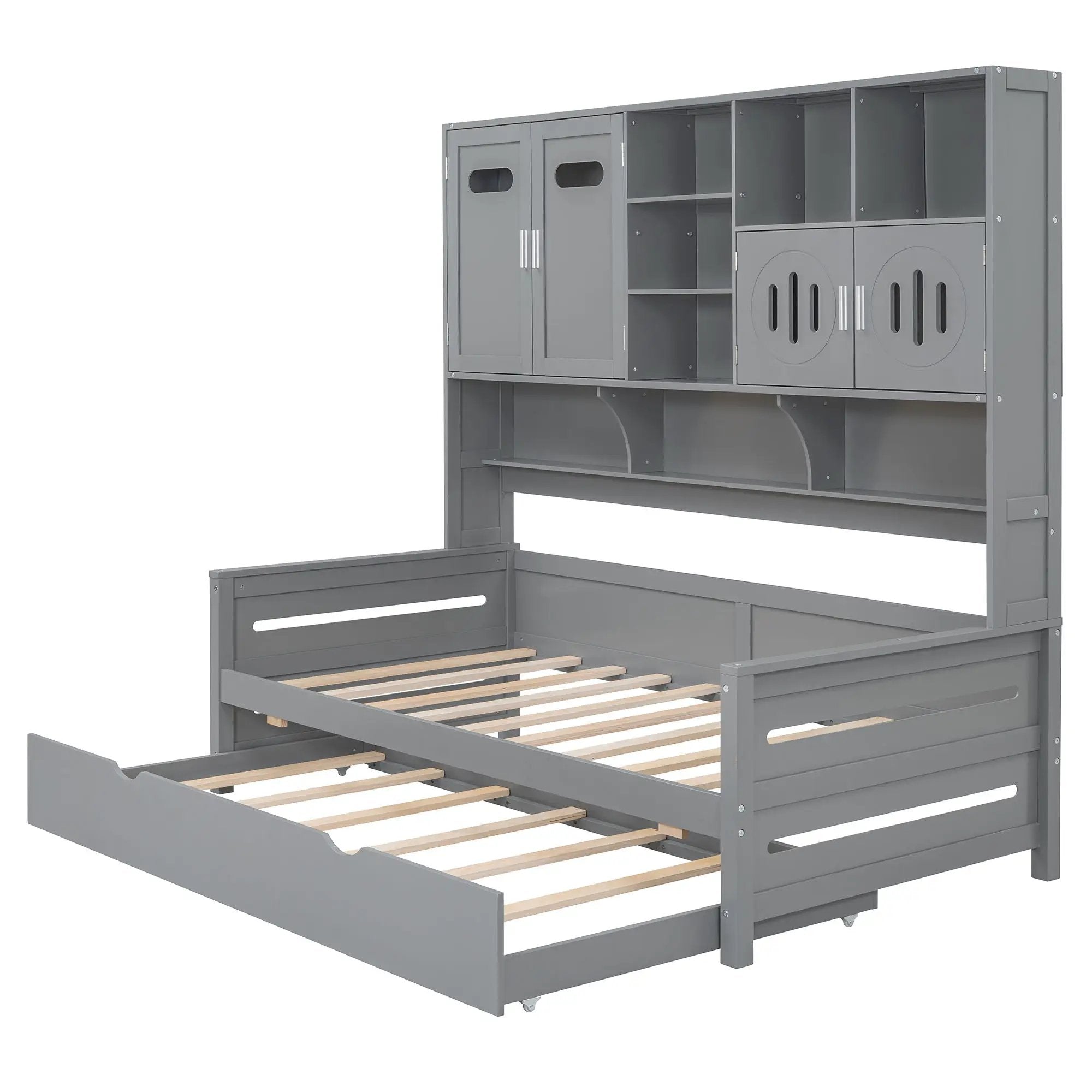 Daybed With All-In-One Cabinet And Shelf by HouseOfZazla