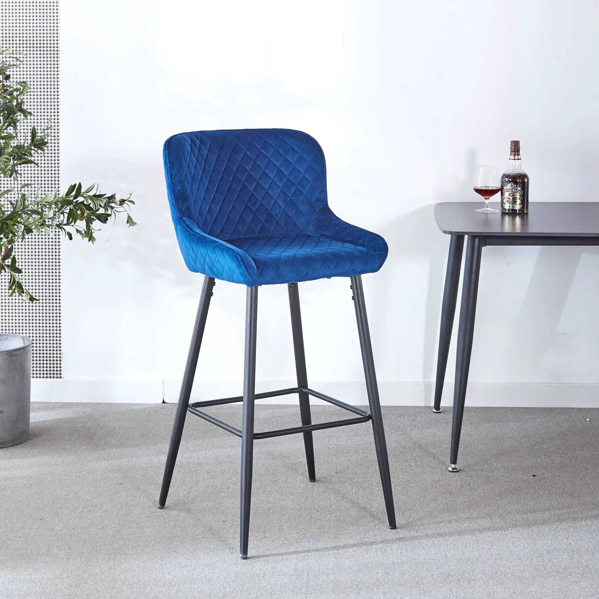 Ergonomic Counter Height Bar Stool (Set of 2) by HouseOfZazla