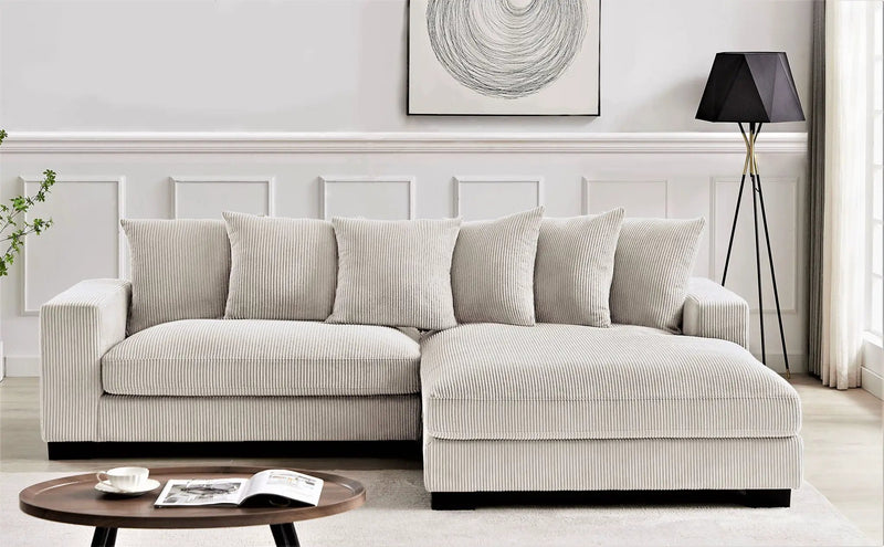 Luxe - Oversized 2 Piece Sectional Couches For Living Room, L Shaped Sofa With Chaise by HouseOfZazla