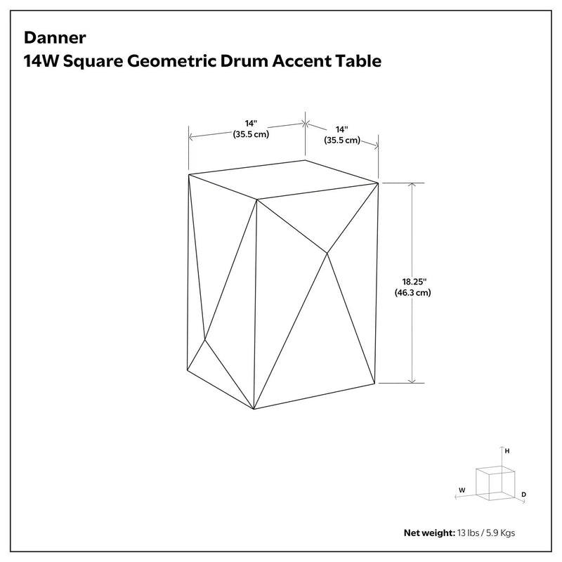 Danner - Side Table - Black by HouseOfZazla