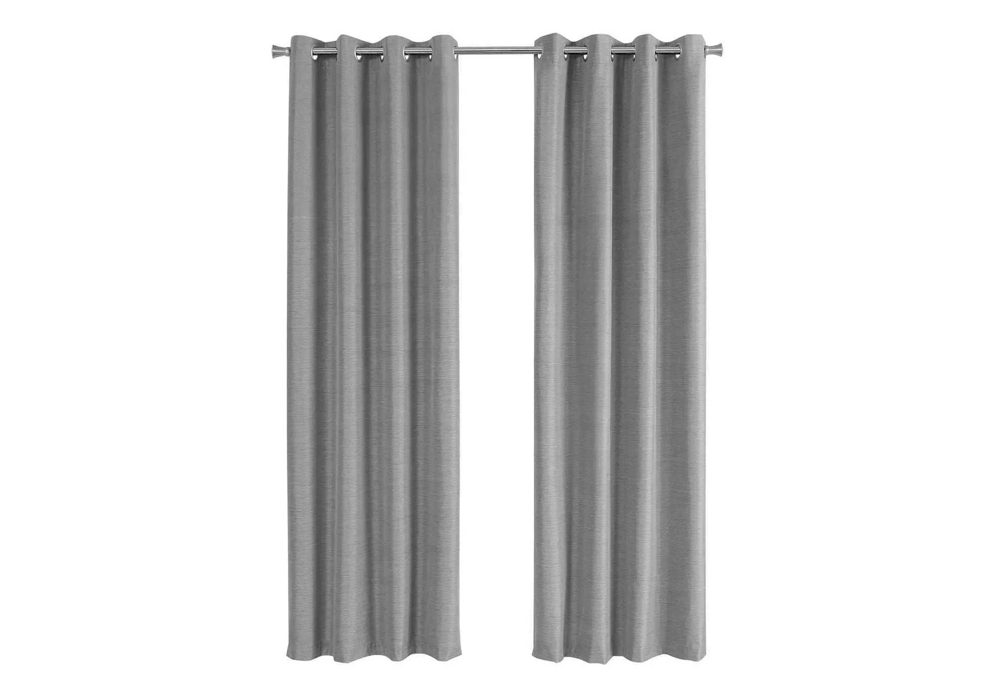 2 Pieces Set Room Darkening Curtain Panels with Grommet - Contemporary Style by HouseOfZazla