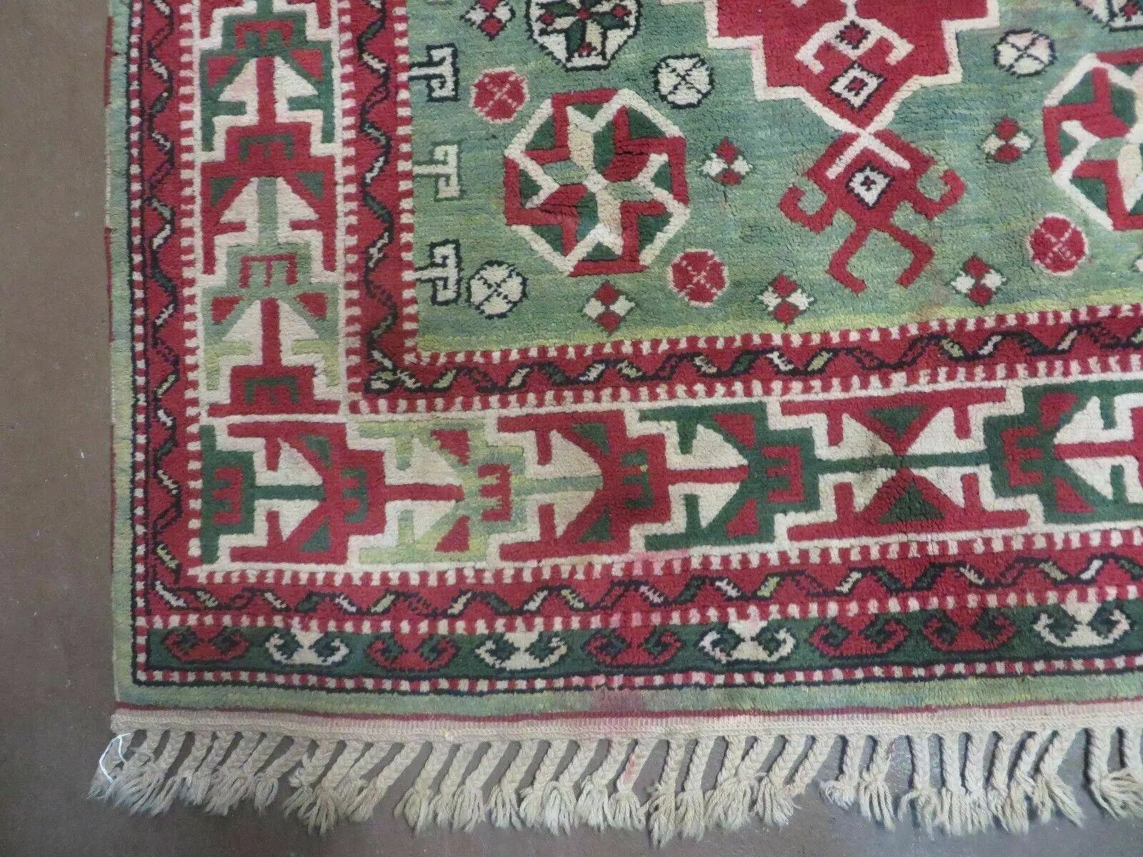 4' X 6' Vintage Handmade Turkish Kazak Design Wool Rug Carpet Nice by Jewel Rugs