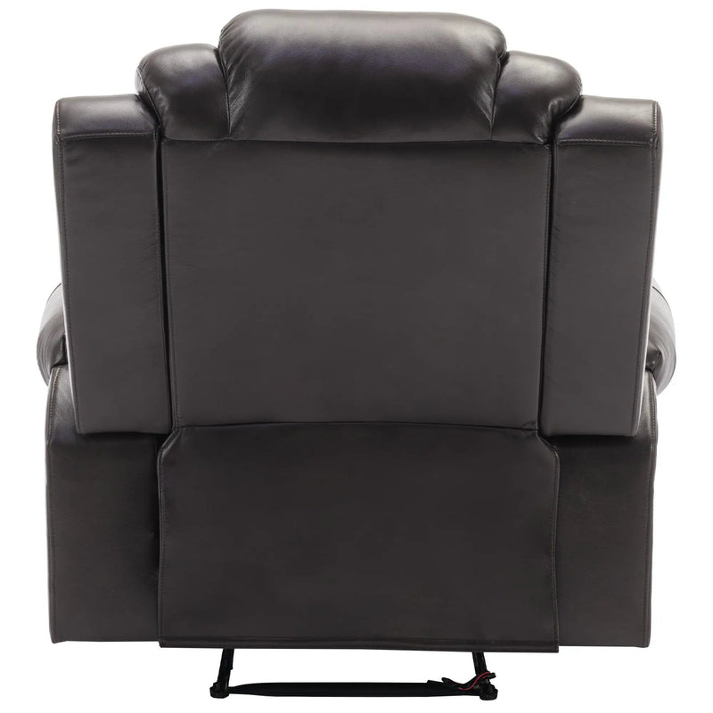 Home Theater Seating Manual Recliner Chair With Led Light Strip For Living Room by HouseOfZazla