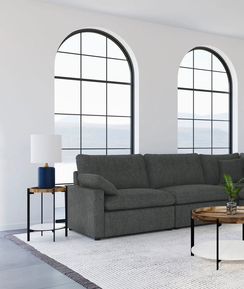 Collins Modular Armless Chair Dark Grey by Unique Piece Furniture