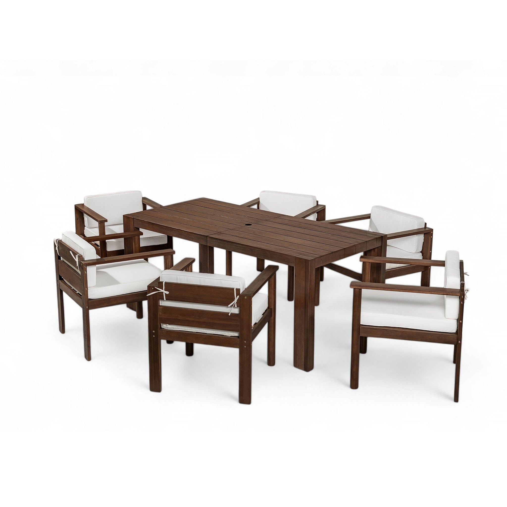 TREXM 7-Piece Patio Dining Table Set for 6 by HouseOfZazla