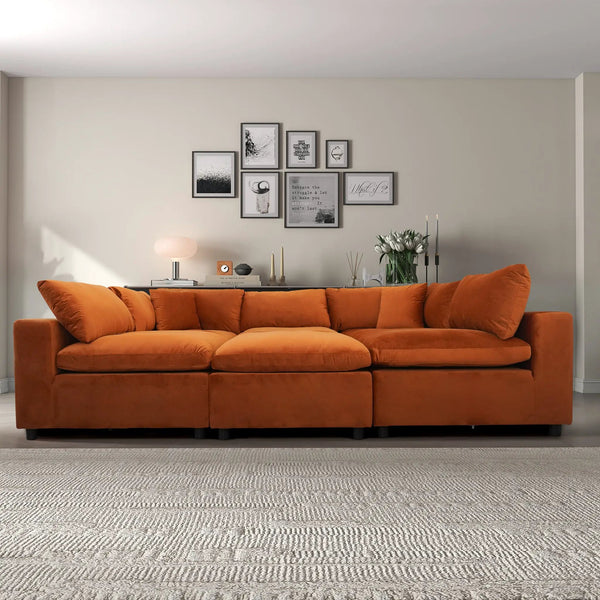 Hayward Burnt Modular Sectional Sofa