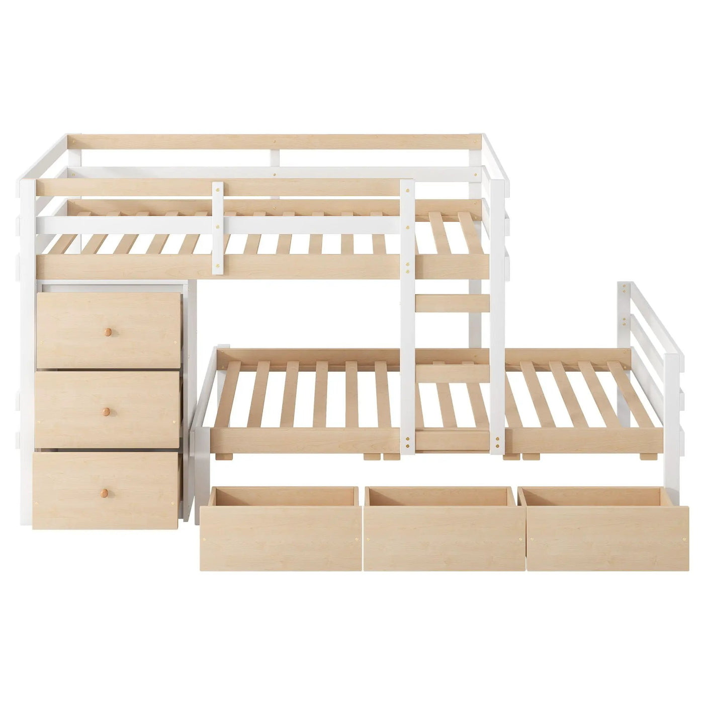 Loft Bunk Bed With Drawers And Ladder by HouseOfZazla