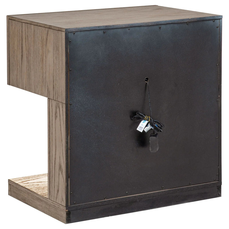 Kenora 1-drawer Nightstand Bedside Table Barley Brown by Unique Piece Furniture