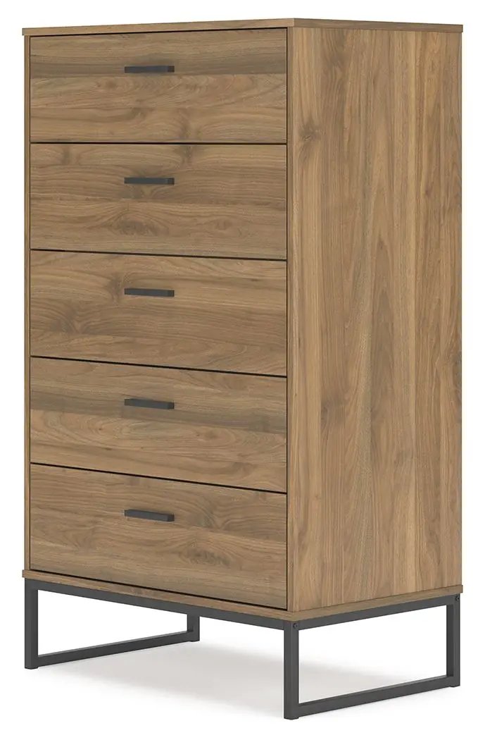 Deanlow - Five Drawer Chest - Honey by Unique Piece Furniture
